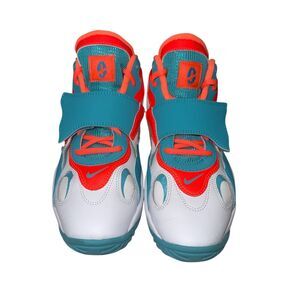 Nike Air Speed Turf BQ9632-101 Boys White Blue Basketball Shoes Sneakers Size 7Y